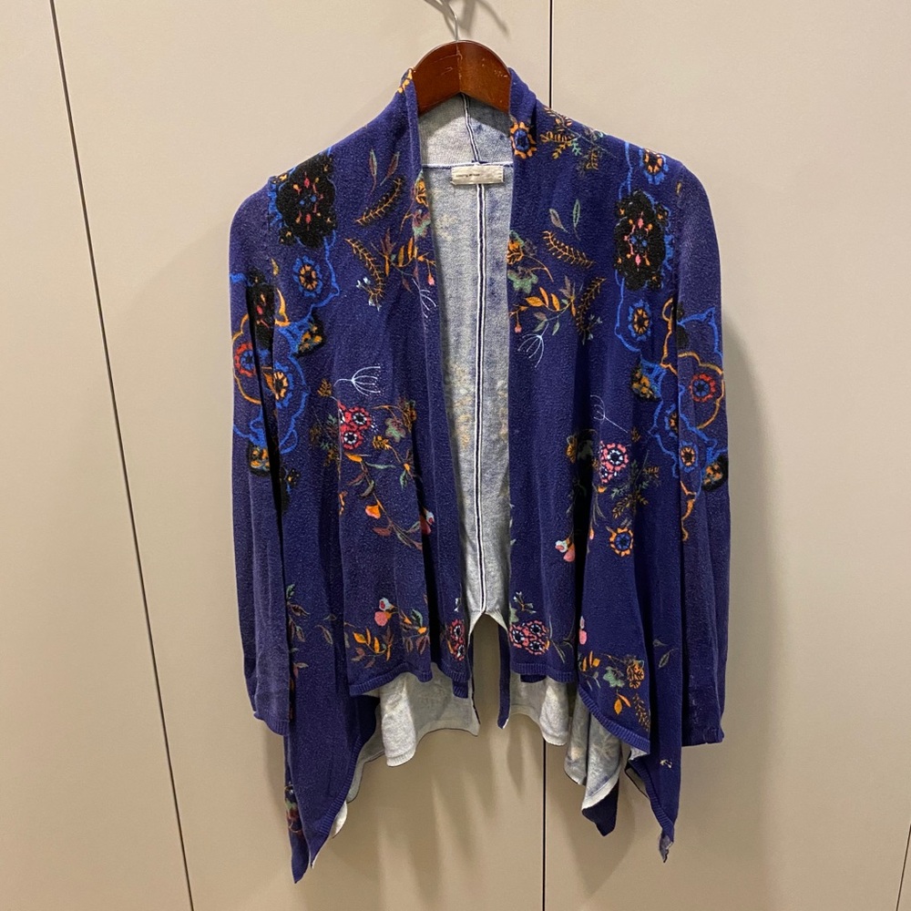 Anthropology “sleeping on snow” cardigan